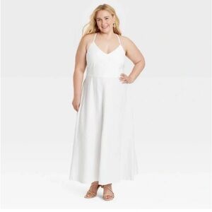 Women’s A New Day Linen Midi Sundress